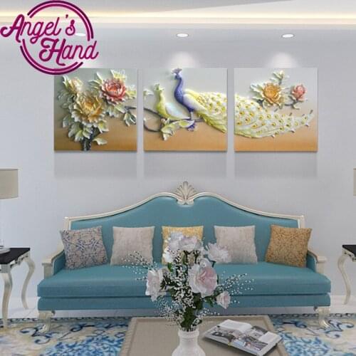 Full,Diamond Embroidery,flowers,peacock5D Diamond Painting,Cross Stitch,3D,Diamond Mosaic,Needlework,Crafts,wedding decoration