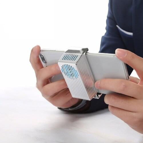 Semiconductor Refrigeration Phone Cooling Fan for Android iOS Game Radiator Portable Cell Phone Cooler Built-in 1400mah Battery
