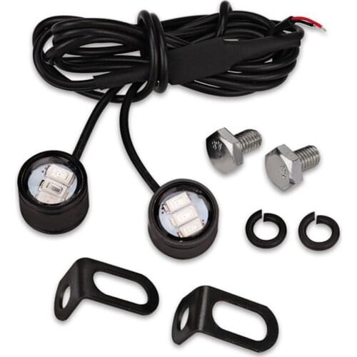 2pcs 12v Motorcycle Led Strobe Lights Motorcycle Eagle Eye Flash light Warning Brake Light Lamp Spotlight Moto Parts New