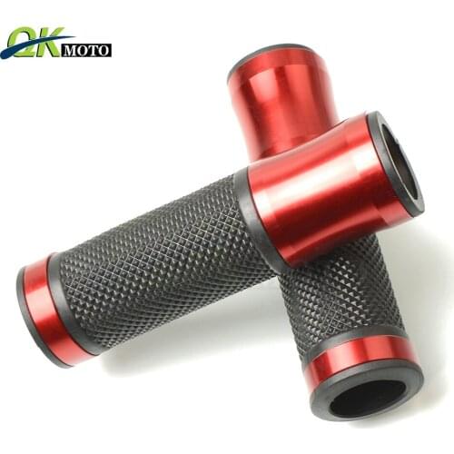 CNC Universal Motorcycle Grips Moto Hand Bar Grips Motocross Moto Grip Pit For Suzuki GSXR600 SV650 GSF 650 Bandit S HONDA