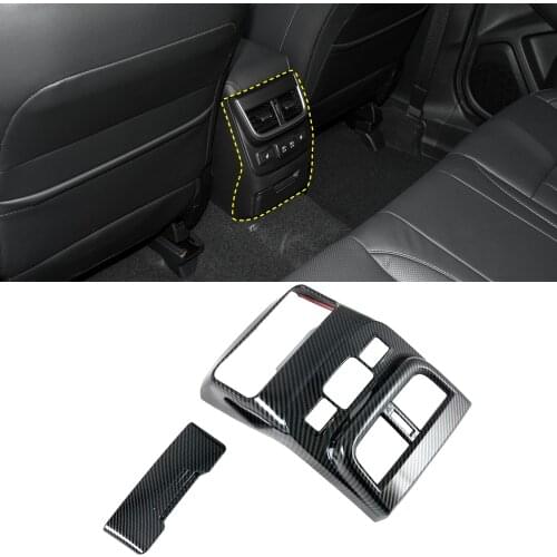 ABS Rear Air Conditioning Vent Cover Back Outlet Decorative Frame Panel Trim Accessories for Subaru Outback 2021 2022