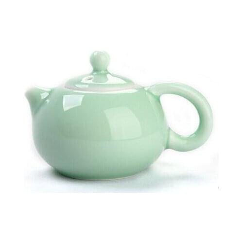 Hot sale boutique longquan celadon tea pot kungfu tea set Xi Shi kettle elegant simple design oolong tea tool T132