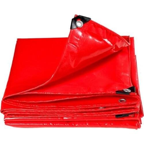 0.6mm Red Garden Rain Sail Home Garden Thickened Rainproof Cloth PVC Waterproof Tarpaulin Customized Size