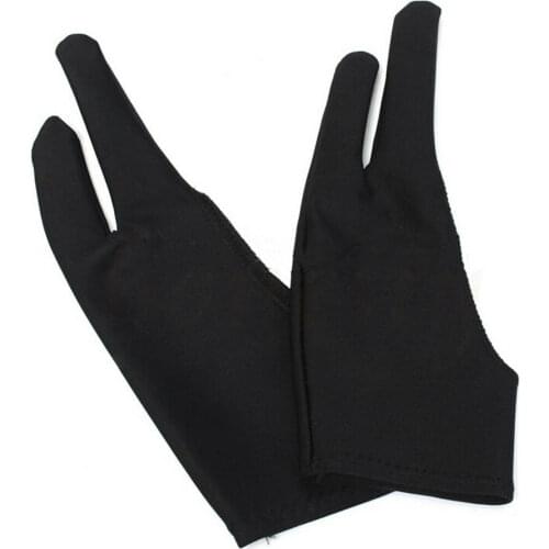 1pcs Two Finger Anti-fouling Glove For Artist Drawing & Pen Graphic Tablet Pad