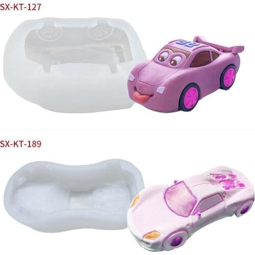 2022 Cartoon Car Silicone Planter Molds Concrete Epoxy Resin Succulent Flower Pot Moulds Craft Decorations mold