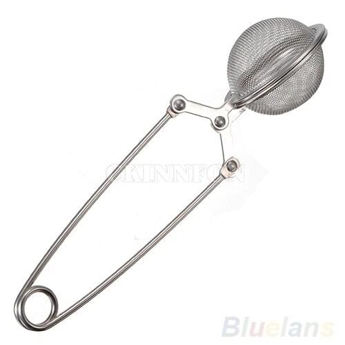 500Pcs/Lot Steel Spoon Ball Tea Mesh Infuser Stainless