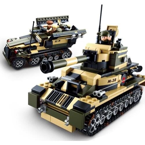 928Pcs Truck Helicopter 8 IN 1 Armored Tank 2 Changes Models Educational Building Blocks Toys For Boys DIY Birthday Present