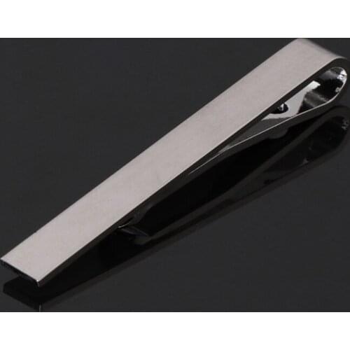 97QE 3pcs Men Tie Clips Mixed Color Bar Alloy Skinny Simple Style Business Accessory