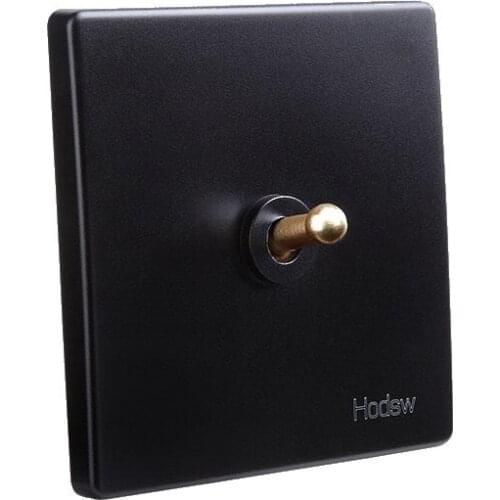 Antique Black Wall Switch 86 type Retro Toggle Switch 1 GANG/ 2 GANG/ 3 GANG/ 4 GANG