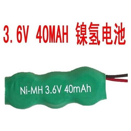 Free ship 50pcs/lot NI-MH 3.6V 40mAh battery Buttons nimh batteries CMOS battery