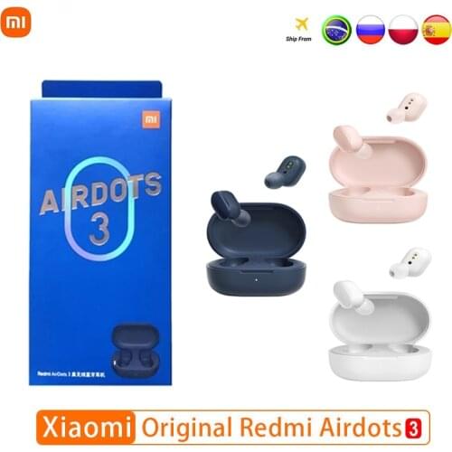 Redmi AirDots 3 TWS Xiaomi Wireless Earbuds Bluetooth Earphones aptX Adaptive Stereo Subwoofer Auto Link Microphone Hands Free