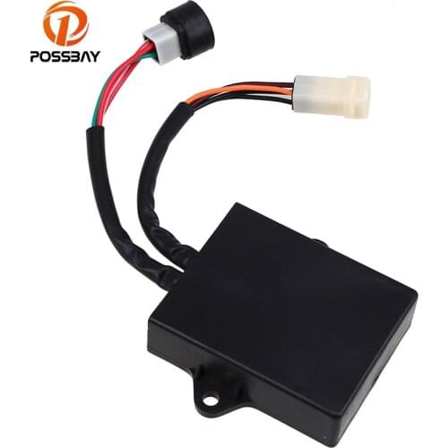 POSSBAY Black CDI Ignition Control Module Box Motorcycle Parts fit for Yamaha Banshee 350 YFZ350 1997-2006 ATV Dirt Bike Scooter