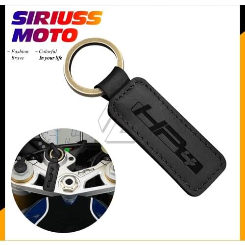 Motorcycle Cowhide Keychain Key Ring Case for BMW Motorrad S1000RR HP4 Race