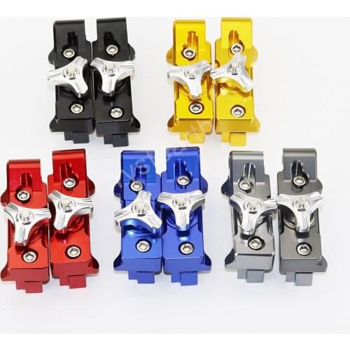 Black Blue Red Motorcycle Aluminum Rear Axle Spindle Adjusters Chain Adjuster Blocks For Yamaha MT07 MT 07 MT-07 2014 2015 2016