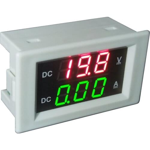 YB4835VA Three-wire DC Digital Display Voltage and Current Meter Digital Dual Display Voltage Meter and Current Meter Head DC12V