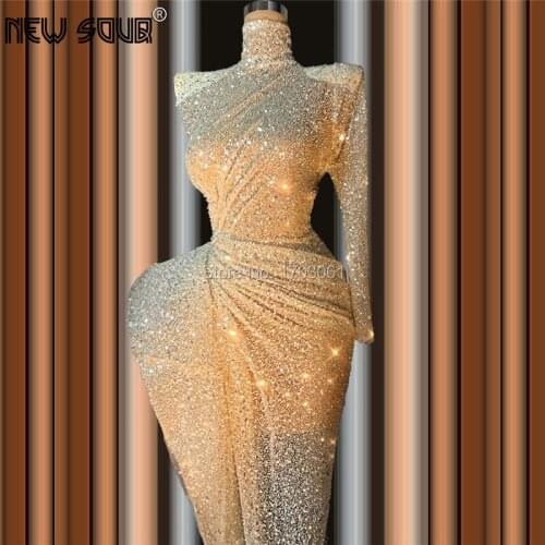 Elegant Beading Sequins Pageant Evening Dresses Robe De Soiree Handmade Floor Length Party Gown Turkish Islamic Prom Dress Dubai