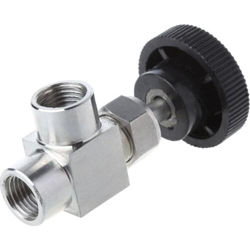 P15D 1/4" BSP Equal Female Thread 304 Stainless Steel Flow Control Shut Off Needle Valve