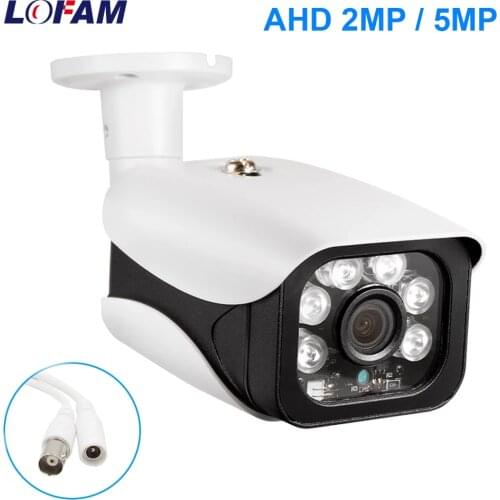 LOFAM AHD Camera 1080P 2MP 5MP Indoor Outdoor Waterproof CCTV Security Video Surveillance AHD Camera HD Day Night Vision Cam