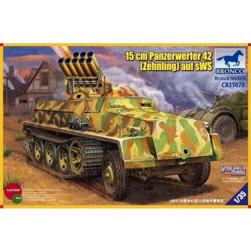 BRONCO CB35070 1/35 15cm Panzerwerfer 42 (Zehnling) auf sWS - Scale Model Kit