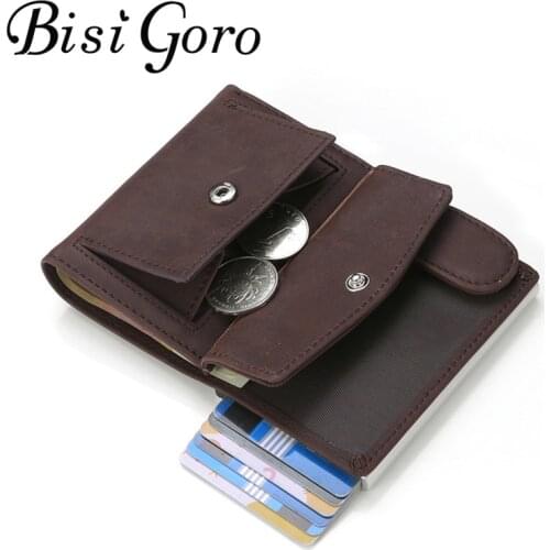 BISI GORO Pouch for Credit Card Wallet porte carte RFID Anti-theft Fashion Card Case Passport Holder Men and Women Coin Purse