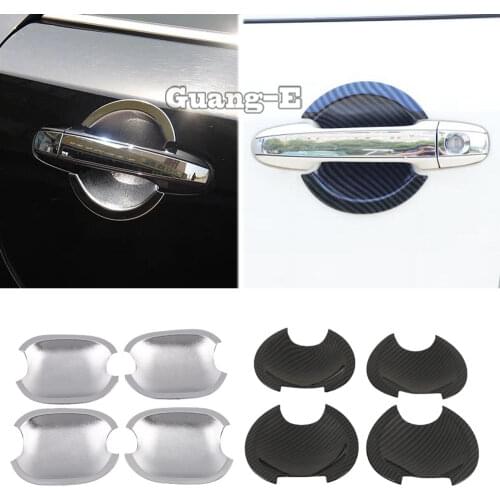 Hot For Toyota Camry 2015 2016 2017 car body styling cover detector trim ABS chrome external door Bowl stick lamp frame 4pcs