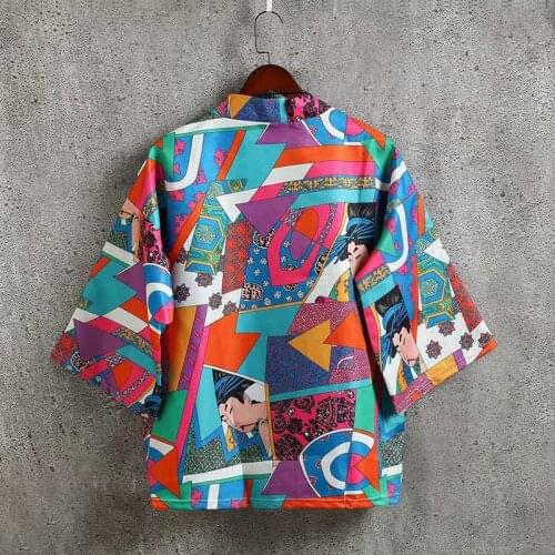 Mens Hong Kong Style handsome and loose chic Korean flower shirt BF style couples shirt