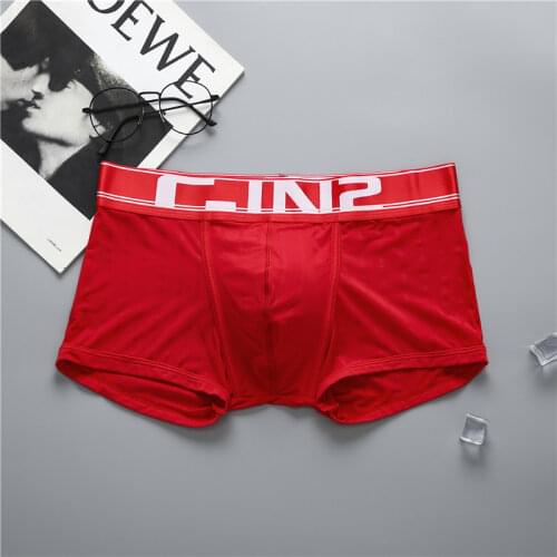 Dropshipping Male Underwear Cotton Fashion Trend Flat-angle Low-Waist Pants Muscle Youth Underwear Comfortable Mens Briefs Slip