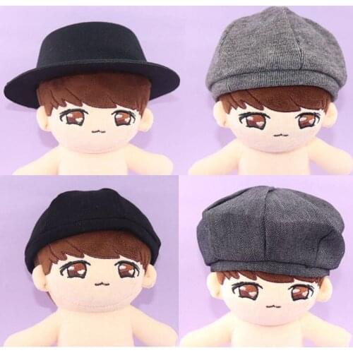 Free Shipping 20cm Plush Doll Cap Bucket Hat Knitted Hat Beret Hats Peaked Caps Bonnet Cap Accessories For Plushies Toys