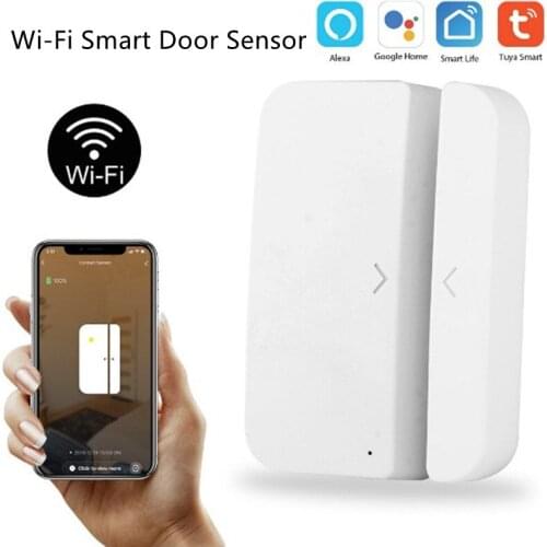 Smart Wifi Sensor Door&Window Open / Closed Detectors Magnetic Switch Sensor Life Home Security System Alert Security Alarm