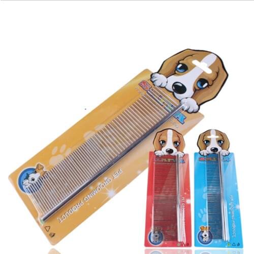 Dog Stainless Steeel Comb Pet Hair Remover Brush Dogs Massage Combs Pets Grooming Brush For Dogs And Cats