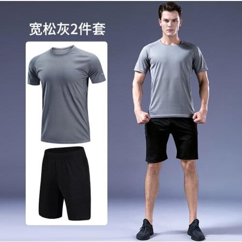 Sports Suit Mens Basketball Sportswear New SportswearShort Sleeve Fitness Running Suit Quick Drying Sportswear