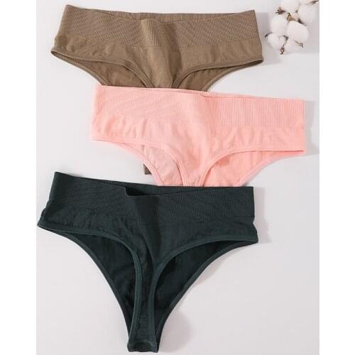 Women G-String Sexy Panties Thongs Female Underpants Shapewear Seamless Underwear 7 Colors Pantys Brief M-XL Design Intimates