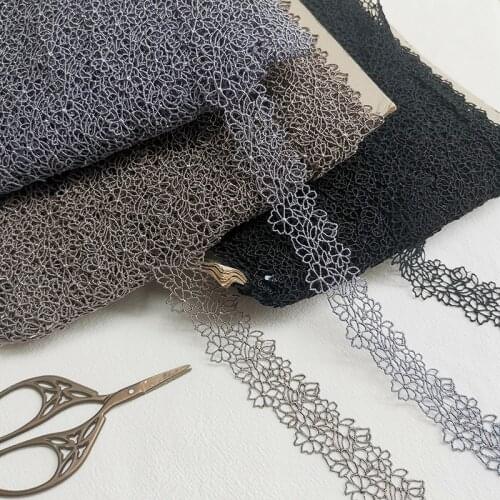 20Meters Hollow out Floral Patch Applique High Quality Venise Laces DIY Handmade Lace Accessories Textile Fabrics