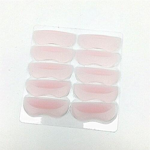 5 Pairs/pack Professional Eyelash Perm Eye Patch silicone Eyepatch For False Eyelash Planting 3D Eyelashes Perming Mould Tools