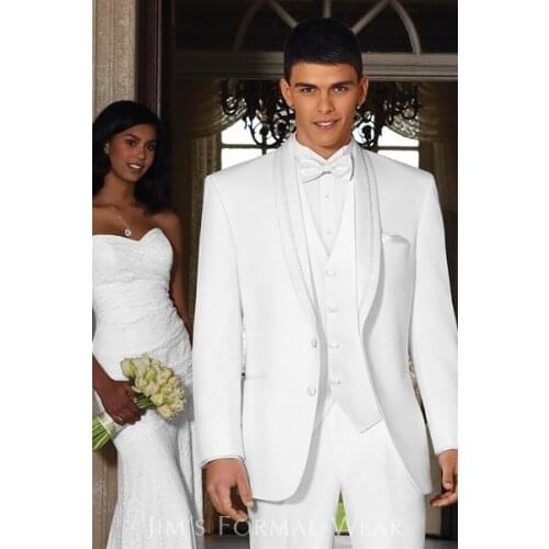 Custom Made Mens Suits Groomsmen Groom Tuxedos Wedding Best Man Suit Bridegroom (Jacket+Pants+Vest+Tie) NO:564