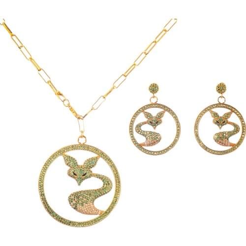 Janekelly2 pcs Bridal Zirconia Full Jewelry Sets For Women Party, Luxury Dubai Nigeria CZ Crystal Wedding Jewelry Sets