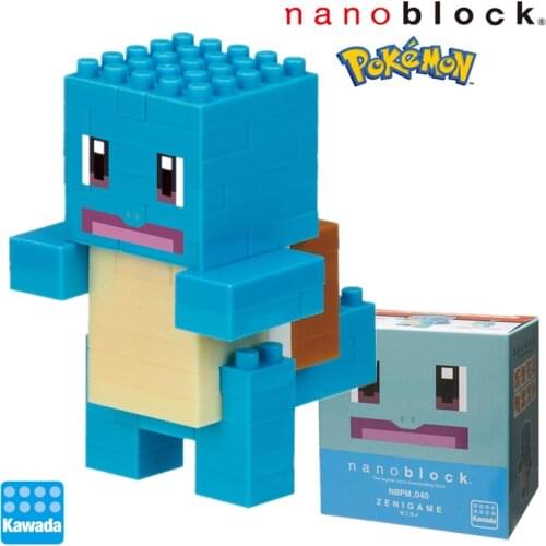 Kawada Nanoblock Pokemon Quest Squirtle NBPM-040 80 Pcs Diamond Building Blocks Creative Mini Bricks Toy For Children New