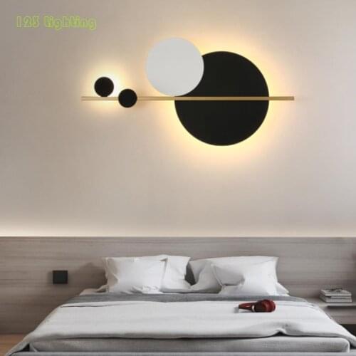 Indoor LED Wall Lamps Office Dining Room Aisle Wall Sconce Home Atmosphere Decoration Metal Warm Light Art Design Light Fixtures