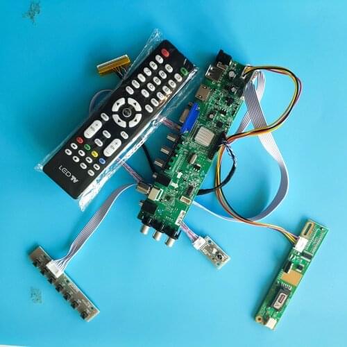 Kit For CLAA154WB05/CLAA154WB05A Panel Controller board Digital HDMI remote DVB-T TV VGA USB AV 1 CCFL LCD 1280X800 30pin 15.4"