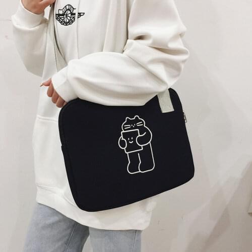 2021 New Korean Laptop Liner Bag for Ipad 9.7 10.5 11 13 Inch Nylon Waterproof Computer Protective Cover Tablet Case