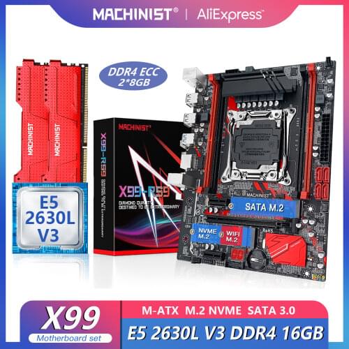 X99 motherboard LGA 2011-3 set kit with xeon E5 2620 V3 processor and 16GB(2*8GB) DDR4 RAM X99-RS9 motherboards