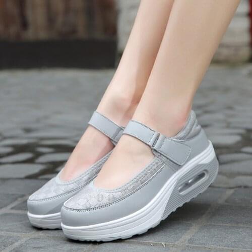 New shoes Women Shoes Inside Increasing High Casual Woman Ladies slim Flats Shoes footwear Sale Thick-soled platform shoes