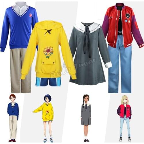 Ohto Ai Cosplay Wonder Egg Priority Cosplay Sawaki Momoe / Neiru Aonuma / Kawai Rika Costume Halloween Sweatshirt Japanese Anime