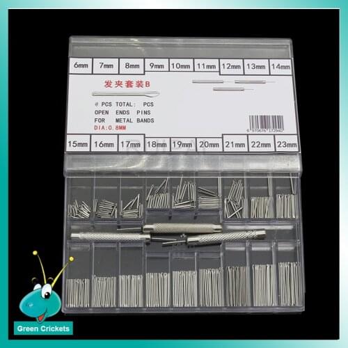 Wholesale High quality Stainless Steel Assort Size 6~23mm 0.8mm Watch Split Pins kit for watchmakers