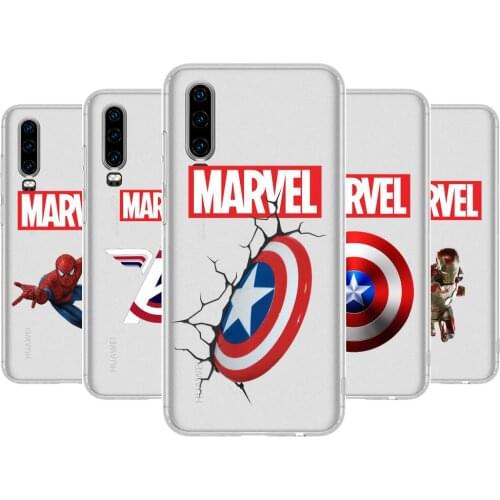 Marvel Comics Anime Transparent Clear Phone Case For Huawei Honor 20 10 9 8A 7 5T X Pro Lite 5G Etui Coque Hoesjes Comic Fash