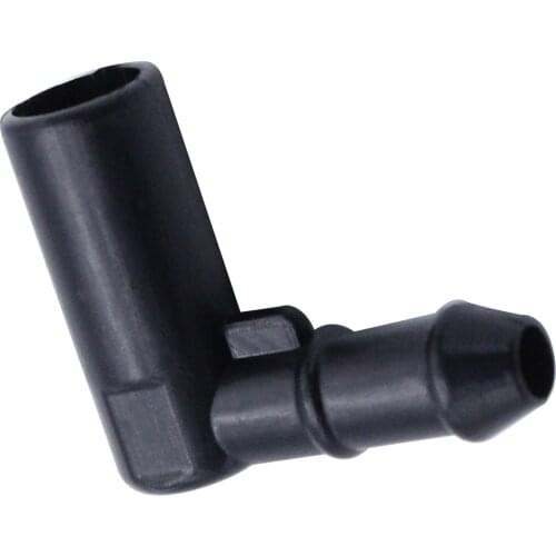 90 Degree Hose Connector Windscreen + Headlamp Washer Connector Black Fit for Vauxhall