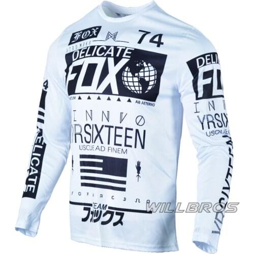 Motor Nomad Union Offroad Jersey Motocross Racing Long Sleeve ATV UTV Bike Motorbike Cycling Scooter White Clothes Mens