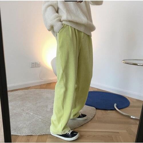 Woman cotton velvet trousers