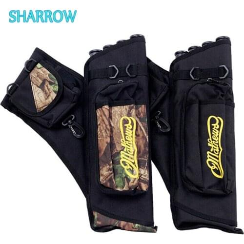 1pc 4 Separate Tube Arrow Quiver Adjustable Back Strap for Outdoor Sports Archery Bow and Arrow Hunting Shooting Accessories