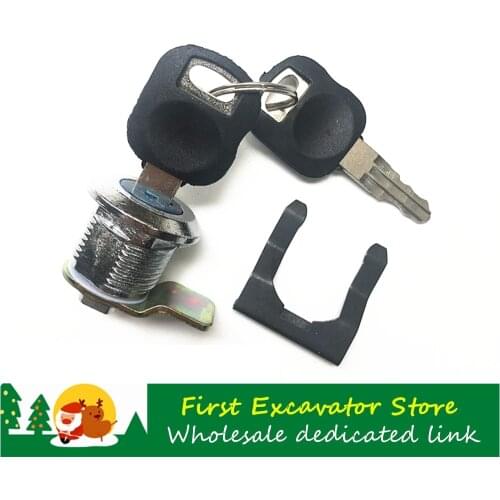 Excavator parts For CATERPILLAR CAT 320C/336D/324D/329D Long lock cylinder door lock side door lock toolbox lock lock cylinder